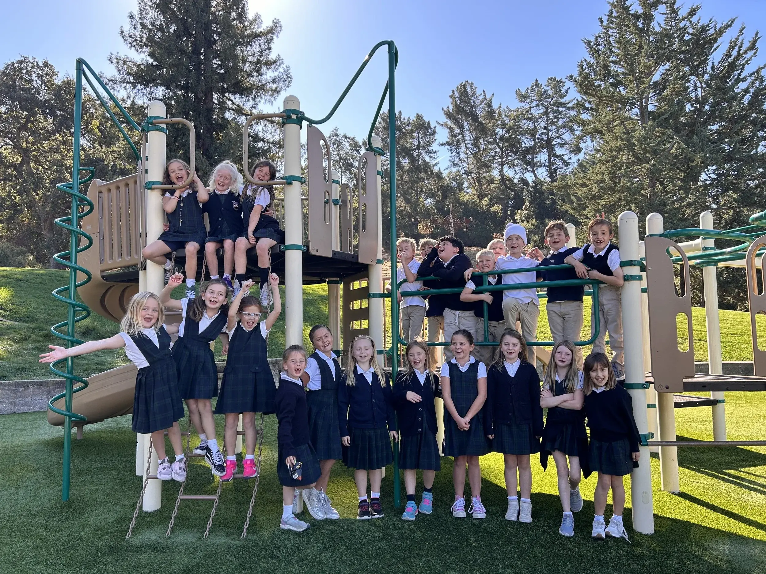 Large group classroom photo at St. Perpetua